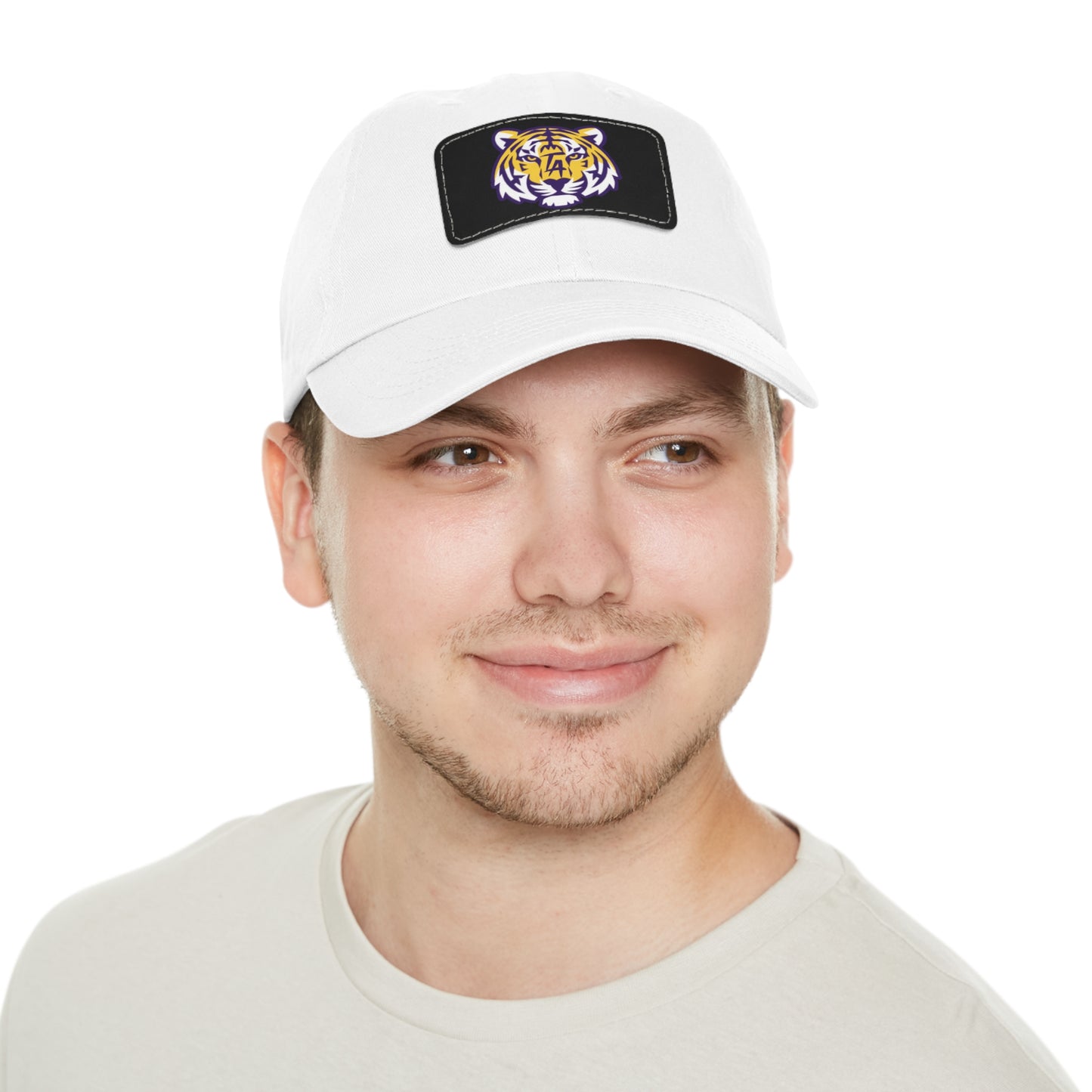 Tiger Head Hats with Leather Patch