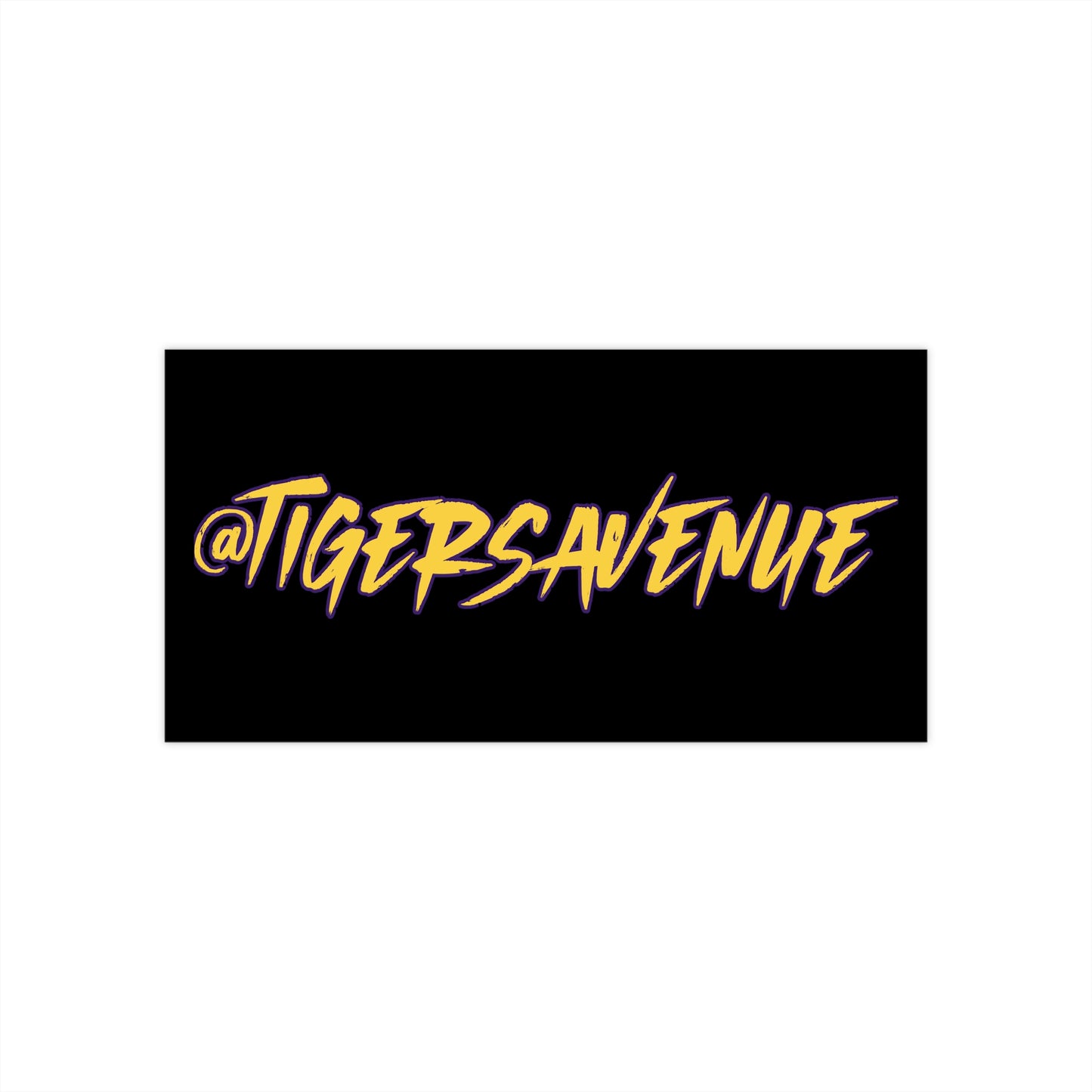 Black Bumper Sticker